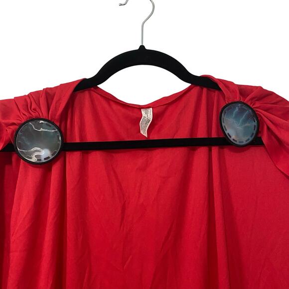 Marvel Thor Norse God of Thunder Long Red Velcro Tab Cape and Arm Cuffs One Size - Picture 4 of 8
